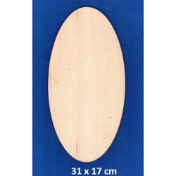 SKLEJKA #3mm Owal 31x17cm / tabliczka owalna 31x17cm, tabliczka 31cm / 5656